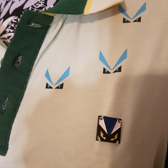 Vintage fendi polo shirt, signature logo - Picture 6 of 8
